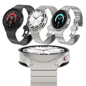 갤럭시 워치6/5/4 40mm 골프에디션 메탈 링크브레이슬릿 고급 스트랩 시계줄 날개형 42 44 45 46 43 47mm