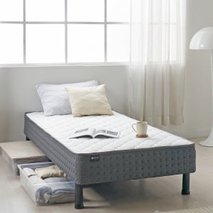 미성침대 올인원 원룸 1인용 일체형 침대 본넬스프링 매트리스 S