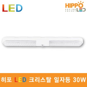 히포 LED 파인 크리스탈 일자등 30W 트윈 형광등 식당 사무실 방 주방 조명