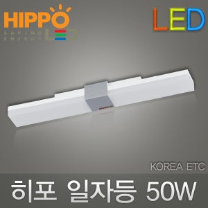 히포 LED 장식 사각 일자등 50W 트윈 형광등 조명