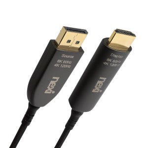8K 하이브리드 AOC DP to HDMI 광 케이블 5m, 1개