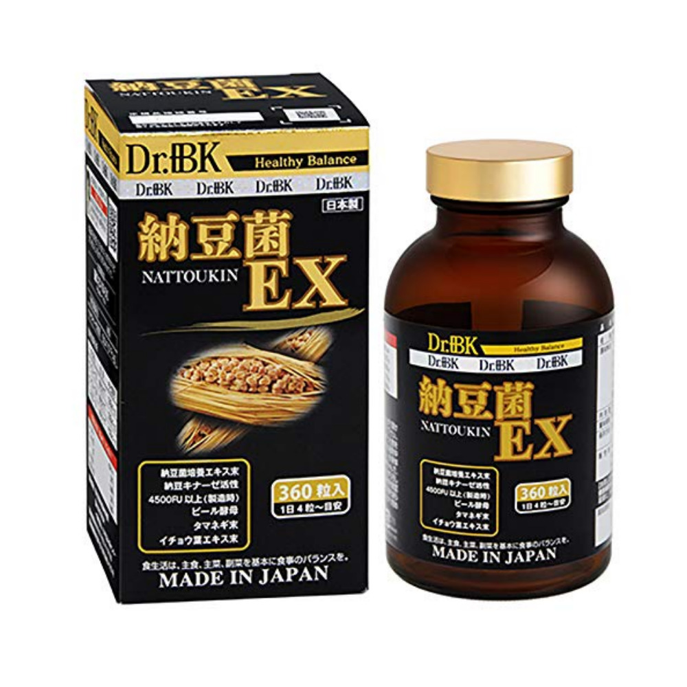 일본 <b>나토키나제</b> <b>Dr</b> <b>BK</b> 닥터비케이 낫토키나제 영양제품 360정 3개월