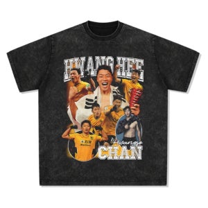 황희찬 Hwang 프린트 티셔츠 반팔 긴팔 힙합 빈티지 울버햄튼 프리미어리그 축구