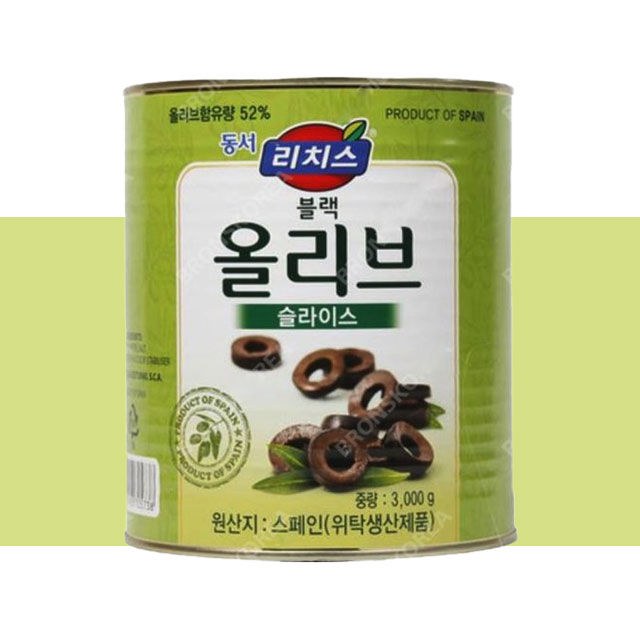 라리 블랙올리브 슬라이스 3kg