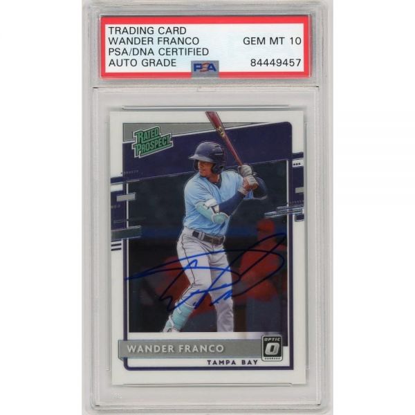 Wander Franco 2020 Panini Donruss 광학 사인 루키 카드 RP-1