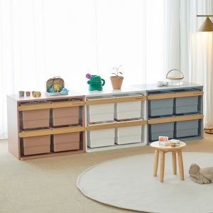 (기사 방문 설치) 팀버토츠 로나 수납정리함 장난감수납장(서랍형수납함4개) 수도권