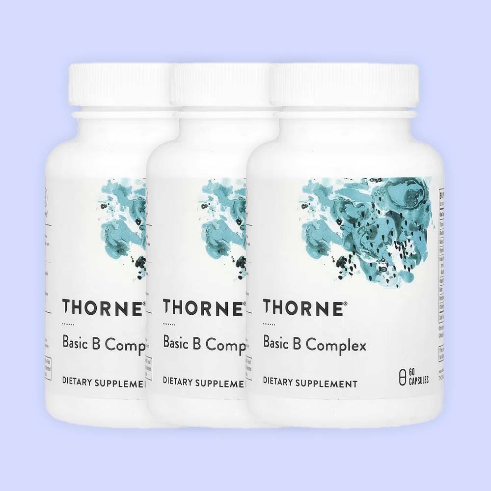 쏜리서치 비타민<b>B 컴플렉스</b> <b>베이직 비</b>타민B 60캡슐, 3개