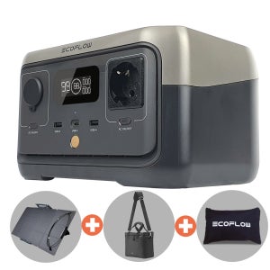 에코플로우 리버2+태양광패널110W EFR600 리튬인산철 파워뱅크 캠핑배터리 낚시 차박