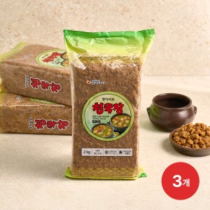 아리랑 대용량 항아리표 청국장 2kg 3개 식당용 업소용
