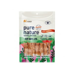 퓨어네이쳐 블랙노즈 강아지 이갈이 껌 반려견 스트레스해소 개껌 치킨말이스틱 175g