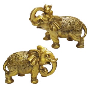 황동 코끼리 한쌍 특대형 재복코끼리 두마리 한쌍 구리 신주 풍수 인테리어 재운 개업선물