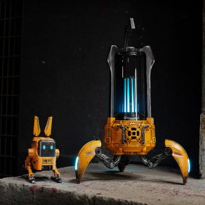Gravastar 슈퍼노바 랜턴 블루투스 스피커 워 데미지드 옐로우 그라바스타