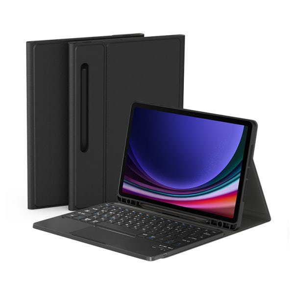데이웍스 갤럭시탭 S10FE S9FE S9 블루투스 터치패드 키보드 북커버 케이스 S펜 수납