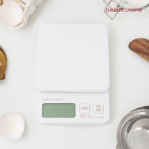 벨라쿠진 화이트 주방 전자 저울 1kg /이유식 베이킹 계량 에스프레소 커피 디지털저울