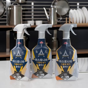 [본사] 아스토니쉬 기름때제거 클리너 750ml X 3개 전자렌지 후드 인덕션 오븐 주방 찌든때