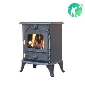 실내 고급형 화목난로 가정용 철판 주물난로 벽난로 나무 난방 불멍 JA013 (15평이내)