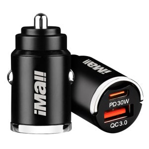 차량용 48W 매립형 충전기 초미니 QC PD 듀얼포트 USB C타입 초고속 시거잭