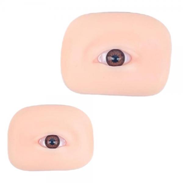 실리콘 눈썹 모형 반영구 문신 아이라인 타투 연습용 입체 눈 모양 고무판 아이 메이크업 교육 실습 얼굴