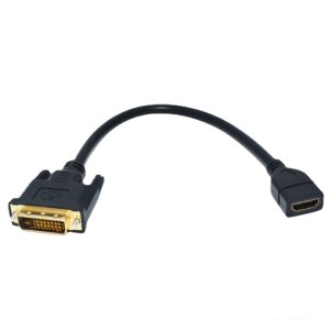 DVI TO HDMI 변환젠더 케이블형 HDMI 모니터연결 커넥터