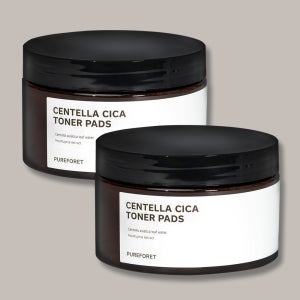 1+1 퓨어포레 센텔라 어린이 키즈 주니어 스킨 모공 수분 진정 대용량 시카토너패드 80매