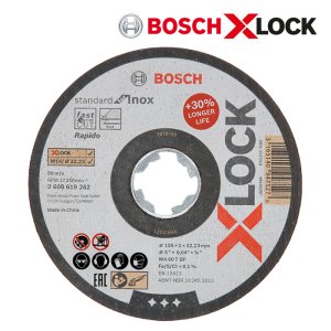 보쉬 X-LOCK 5인치 스테인리스/금속 절단석 1T 25장 (262) 컷팅날 그라인더날