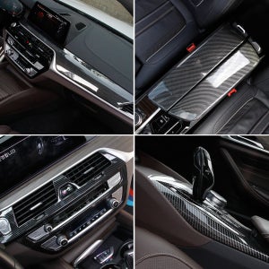 BMW 5시리즈 G30 기어 대쉬보드 아이드라이브 윈도우 콘솔 도어 패널 인테리어 카본 몰딩