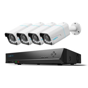 리오링크 RLK8-811B4-A (RLN8-410 1대 + RLC-811A 4대) 800만화소 PoE 5배광학줌 IP카메라 4대 세트(NVR 2TB HDD포함)