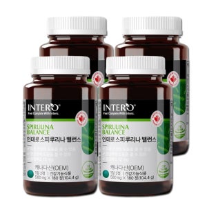 인테로 스피루리나 영양제 항산화 엽록소 180정, 4개