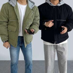남자야상패딩 남자크롭패딩