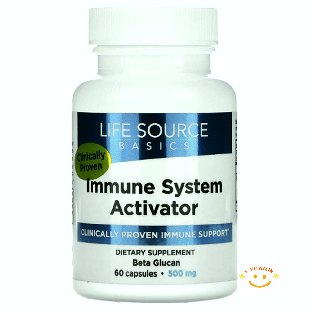 <b>life source basics</b> <b>wgp</b> 베타 글루칸 이뮨 시스템 액티베이터 500mg 60캡슐