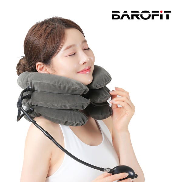 의료용 경추 견인 치료기 목디스크 목견인기 보호대 일자목 거북목 교정기