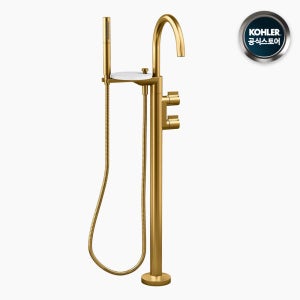 [콜러] KOHLER 77984T-4-2MB 컴포넌츠 무광 골드 바닥 스탠딩 욕조 수전