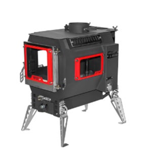 화목,펠렛 겸용 캠핑난로, 하운드울프, 15Kg 화목난로