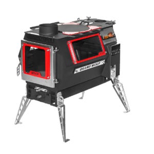 화목,펠렛 겸용 캠핑난로, 그랜드울프 화목난로