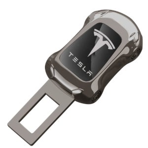 전차종 안전벨트 연장 클립 용품 로고 각인 테슬라