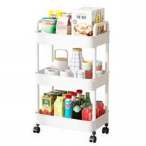 미니트롤리 3단트롤리 세탁실틈새선반 간식진열대 세제정리함