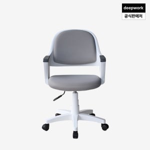 딥워크 초등학생의자 어린이 책상의자 학생 키즈 아동 화이트그레이 발받침X