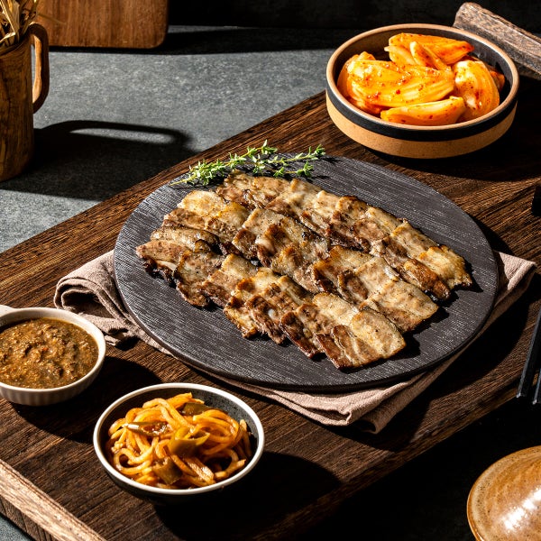 전남무안 두암식당 짚불 삼겹살 밀키트 세트
