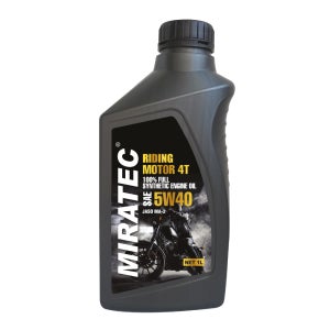 미라텍 라이딩 5W40 1L - 100% 합성엔진오일 대림기업 4T 오토바이용 4T 모터보트용 4행정용 엔진마모억제 수명연장