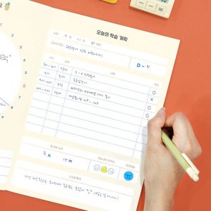 초등학생 스터디 플래너 생활계획표 방학 계획 일정 공부습관 만들기 저학년용 색상랜덤