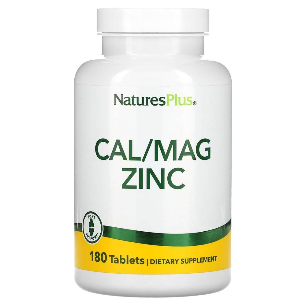 NaturesPlus Cal/Mag Zinc <b>네이처스플러스</b> 칼슘 마그네슘 아연 180정
