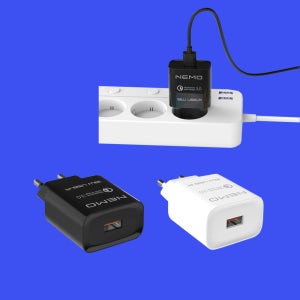 퀄컴 퀵차지 QC 3.0 USB 분리형 가정용 충전기 C타입 1.2M 케이블 포함 18W