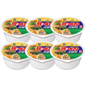 농심 육개장 사발면 86g x 6입