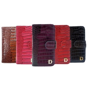 갤럭시A7 2018 크로커다일 지퍼 다이어리 케이스 SM-A750N