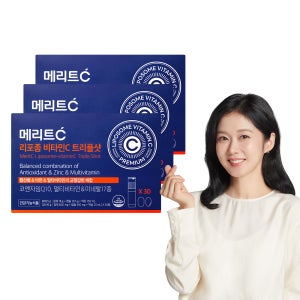 [휴온스N] 메리트C 리포좀 비타민C 트리플샷 멀티비타민 코엔자임Q10 3개월분, 30병 3박스 + 전용쇼핑백 3장