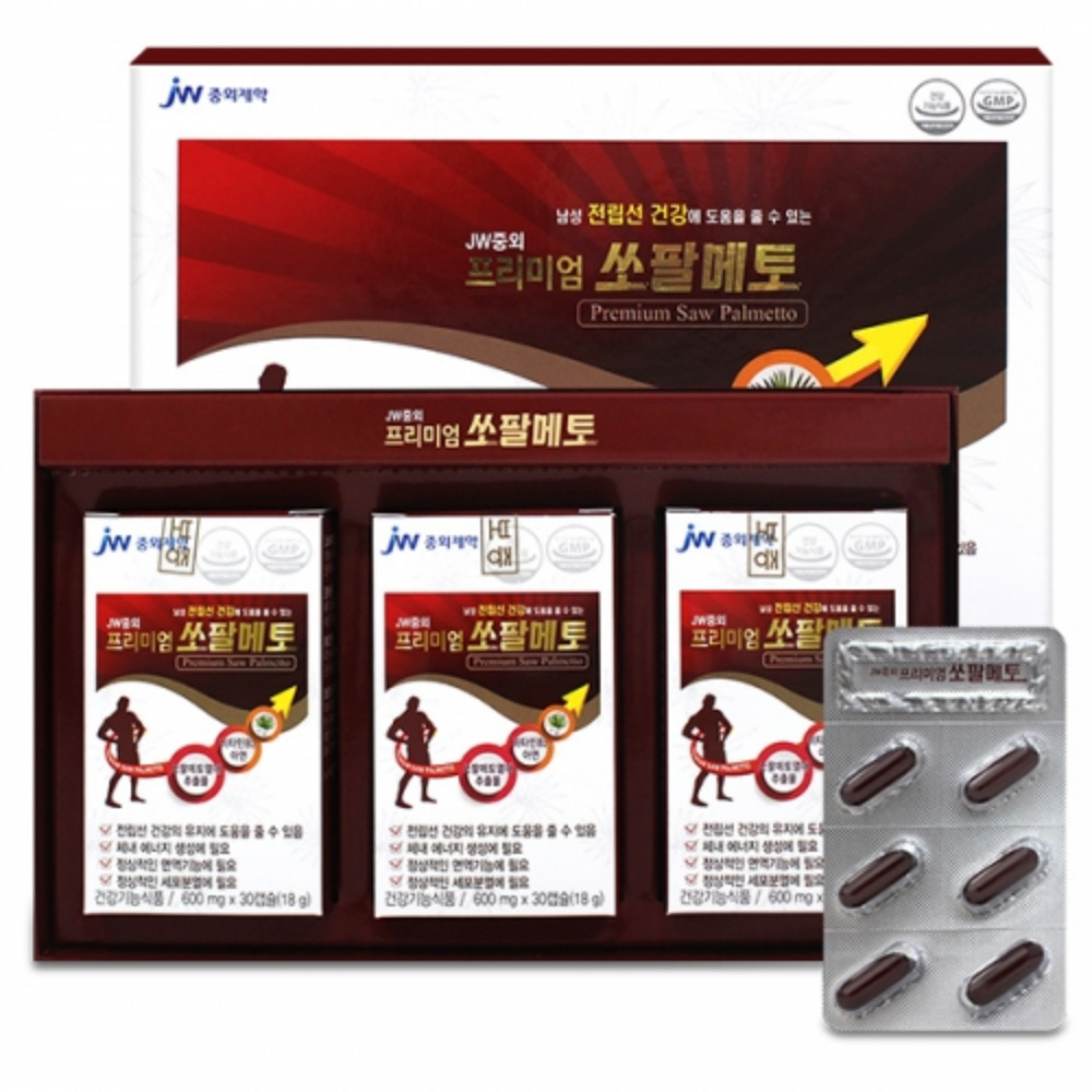 <b>중외제약</b> 프리미엄 쏘팔메토 아연 <b>전립선</b> 건강 3개월분