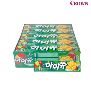 크라운 마이쮸 애플망고 44g x 15개입 카라멜 간식