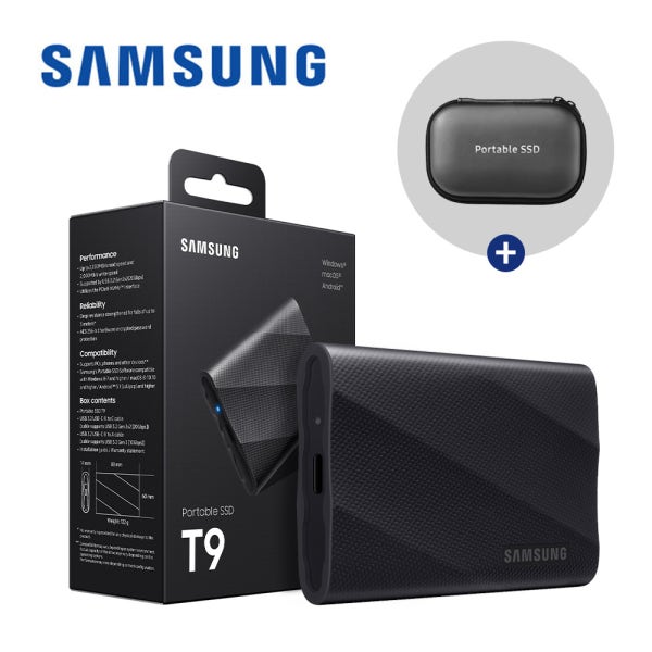 삼성전자 삼성 포터블 T9 외장SSD 1테라 1TB MU-PG1T0 정품+파우치