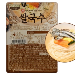 칠갑농산 오린 우리쌀국수 멸치맛 77.5g 10개