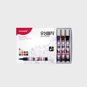 모나미 유성매직 8색 1갑
